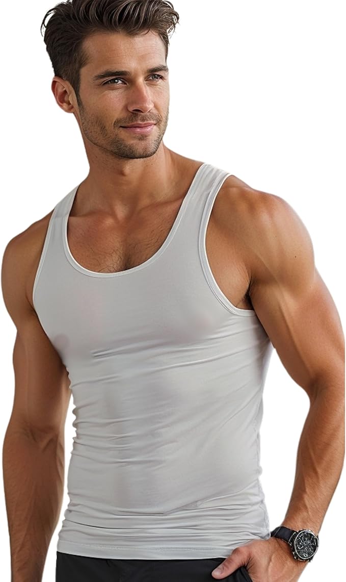 CS- Cozy Style Men’s Interlock Vest Undershirt